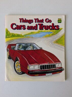 5/$15 Kids Book Things that Go Cars Trucks Leap Frog Early Reader 1990 PreK